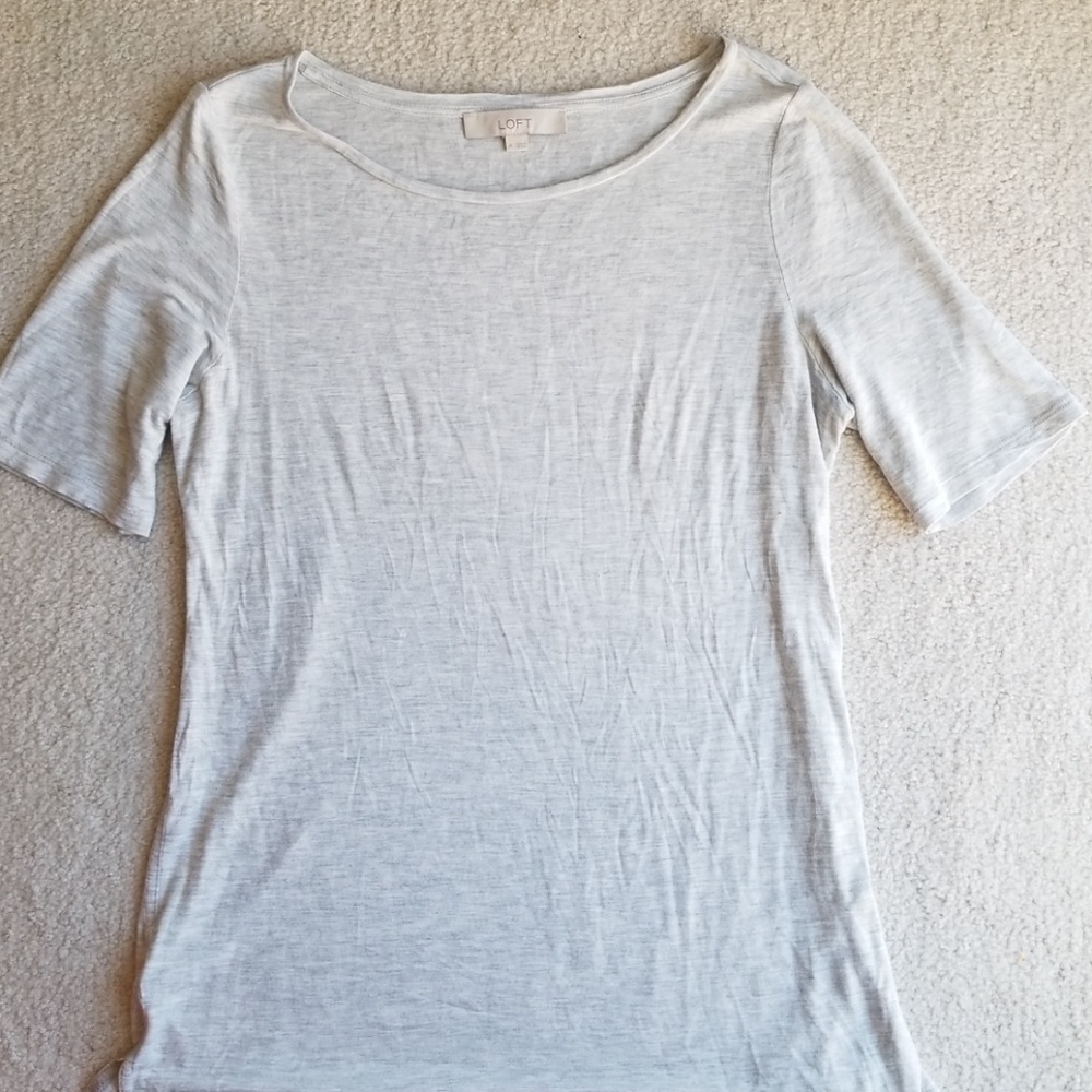 Light grey soft material- worn once